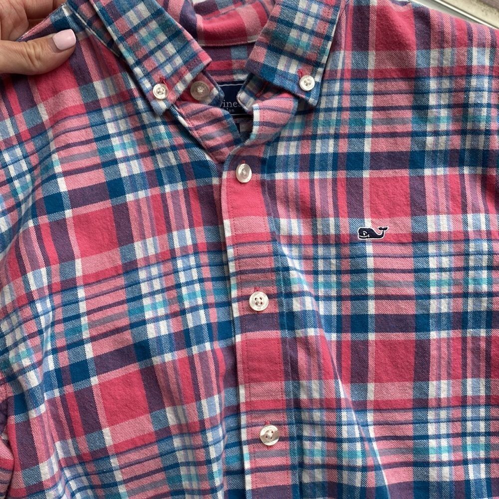 Vineyard Vines Middleton Place Plaid Performance Flannel Slim Tucker Shirt - Picture 5 of 12
